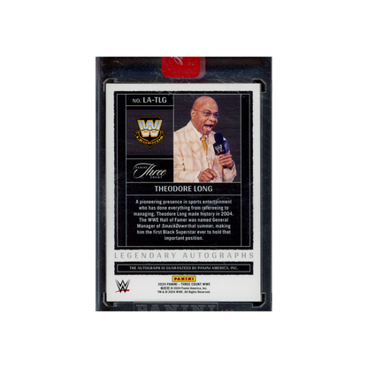 Theodore Long 2024 Panini Three Count WWE Legendary Auto /99