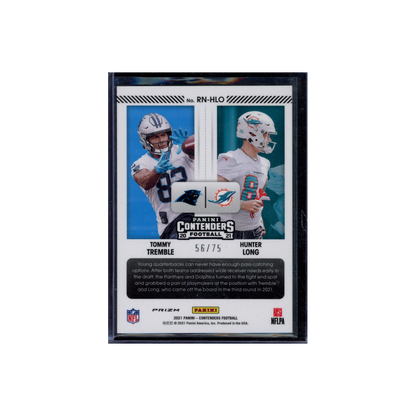 Long / Tremble 2021 Panini Contenders Optic Football Round 3 Numbers /75