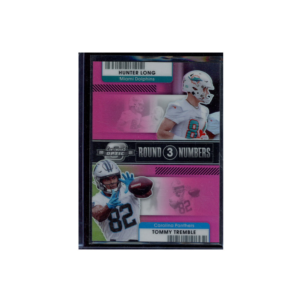 Long / Tremble 2021 Panini Contenders Optic Football Round 3 Numbers /75