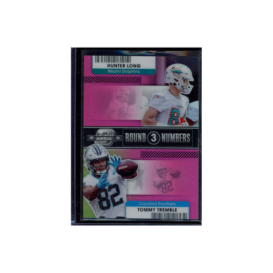 Long / Tremble 2021 Panini Contenders Optic Football Round 3 Numbers /75