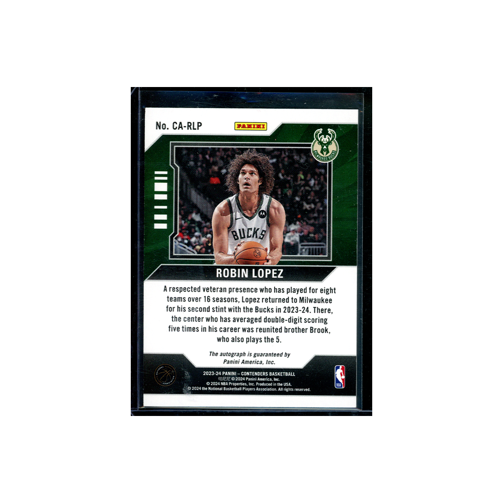 Robin Lopez 2023-24 Panini Contenders Basketball Auto Red /49