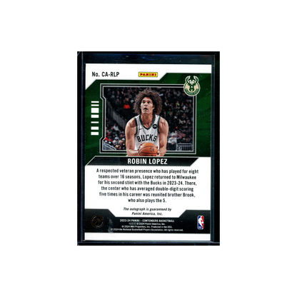 Robin Lopez 2023-24 Panini Contenders Basketball Auto Red /49