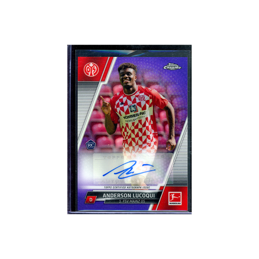 Anderson Lucoqui 2021-22 Topps Chrome Bundesliga Auto Purple Refractor /199