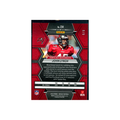 John Lynch 2023 Panini Mosaic Football Black Gold /8