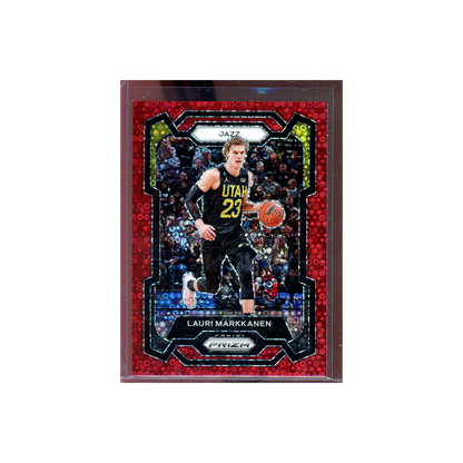 Lauri Markkanen 2023-24 Panini Prizm Basketball Fast Break Red Prizm /100