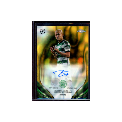 Daizen Maeda 2023-24 Topps Chrome UCC Soccer Gold Lava Auto