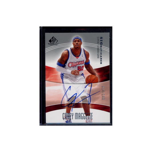 Corey Maggette 2003-04 Upper Deck SP Game Used Auto /100