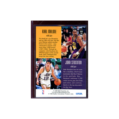Malone / Stockton 1996 Hoops Basketball Head 2 Head