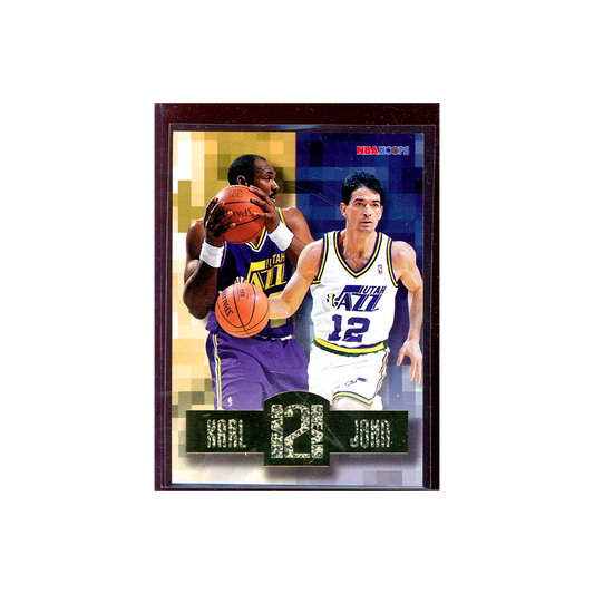 Malone / Stockton 1996 Hoops Basketball Head 2 Head