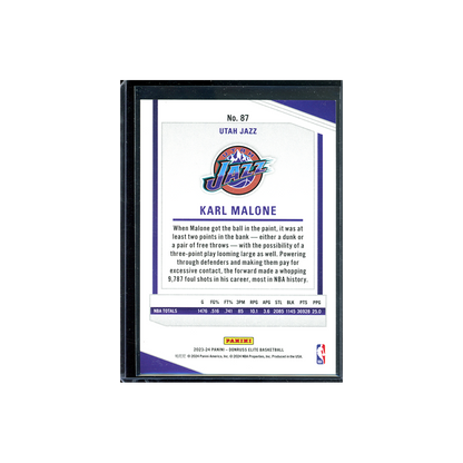 Karl Malone 2023-24 Panini Donruss Elite Basketball Green /75