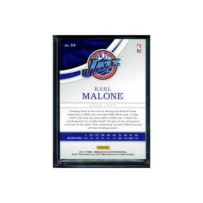 Karl Malone 2016-17 Panini Immaculate Collection Basketball Blue /35