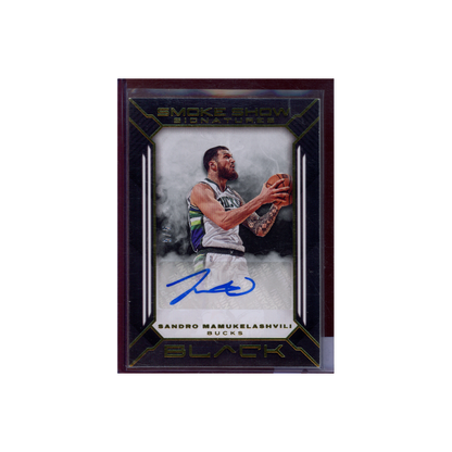 Sandro Mamukelashvili 2021-22 Panini Black Basketball Rookie Smoke Show Signatures /5