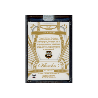 Mankind 2024 Panini Flawless WWE Legends Gold Diamond /25