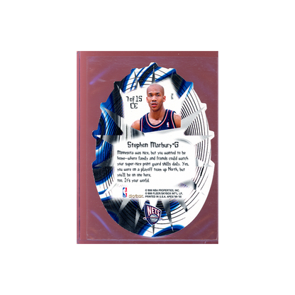 Stephon Marbury 1999 Skybox Apex Cutting Edge PLUS Die-Cut