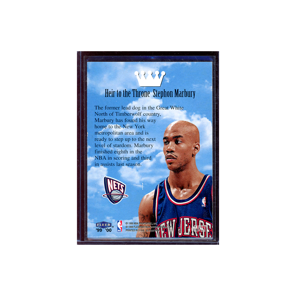 Stephon Marbury 1999-2000 Fleer Ultra Basketball Heir to the Throne