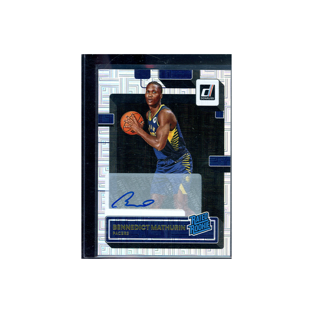 Bennedict Mathurin 2022-23 Panini Donruss Basketball Rated Rookie Auto Choice