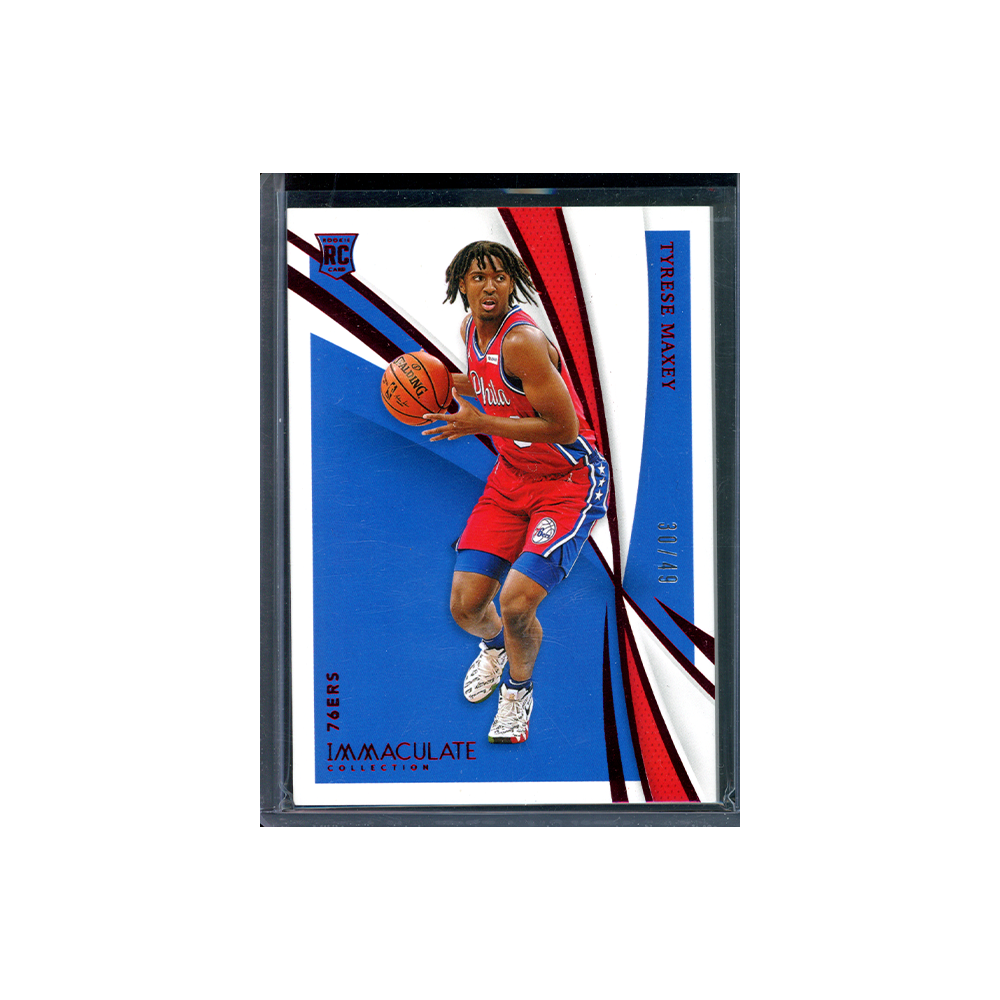 Tyrese Maxey 2020-21 Panini Immaculate Collection Basketball Rookie Red /49