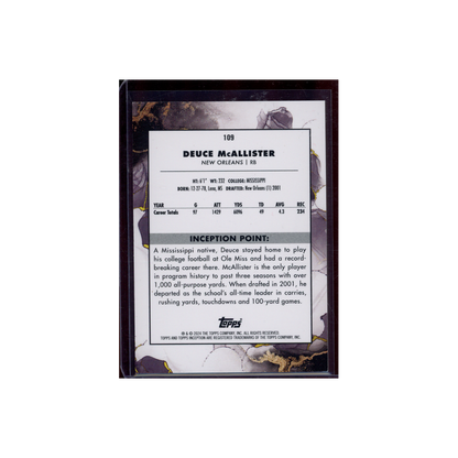 Deuce McAllister 2024 Topps Inception Football /75