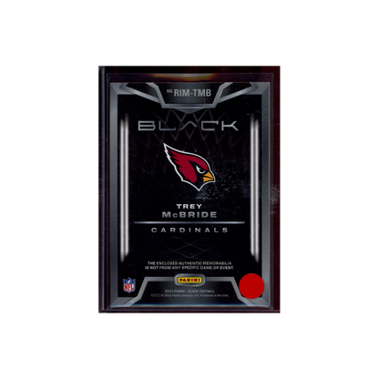 Trey McBride 2022 Panini Black Football Rookie Patch /99