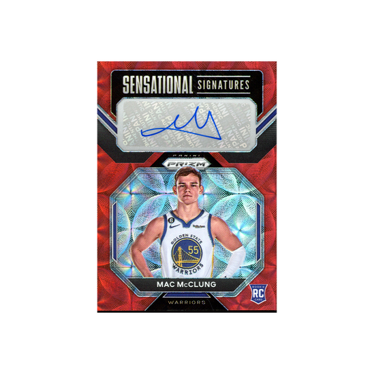 Mac McClung 2022-23 Panini Prizm Basketball Sensational Signatures Choice Prizm Rookie Auto