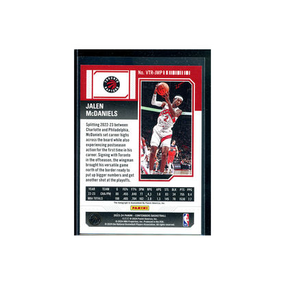 Jalen McDaniels 2023-24 Panini Contenders Basketball Veteran Ticket Auto