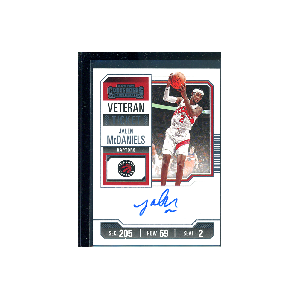 Jalen McDaniels 2023-24 Panini Contenders Basketball Veteran Ticket Auto