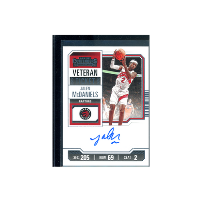 Jalen McDaniels 2023-24 Panini Contenders Basketball Veteran Ticket Auto