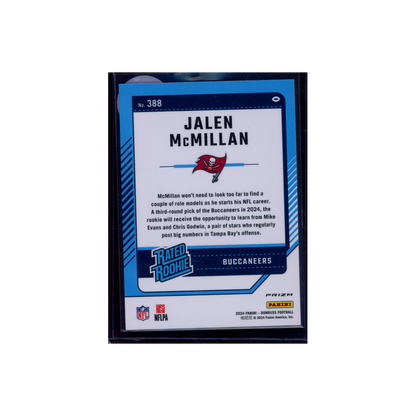 Jalen McMillan 2024 Panini Donruss Football Rated Rookie Optic Preview Pink