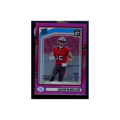 Jalen McMillan 2024 Panini Donruss Football Rated Rookie Optic Preview Pink