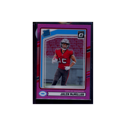 Jalen McMillan 2024 Panini Donruss Football Rated Rookie Optic Preview Pink