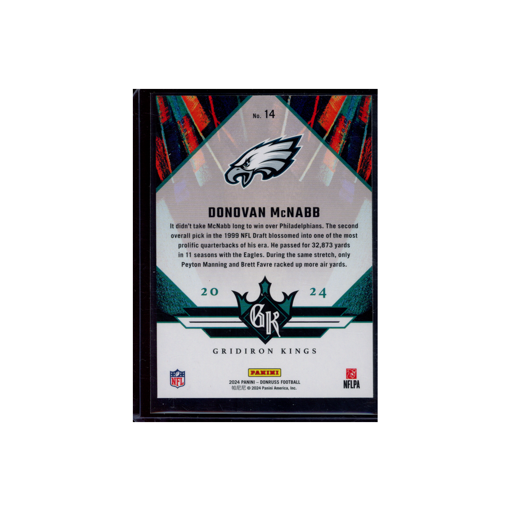 Donovan McNabb 2024 Panini Donruss Football Gridiron Kings