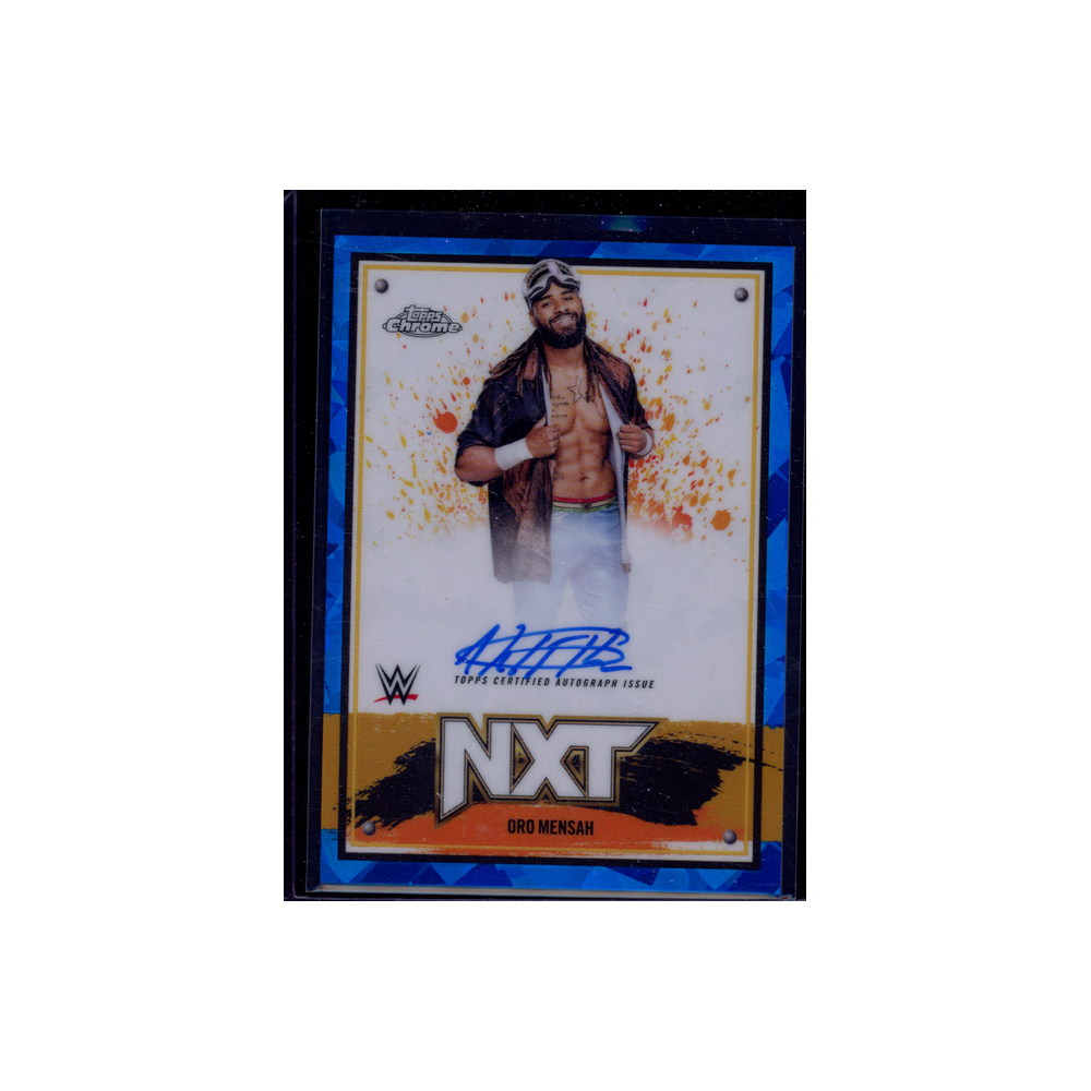 Oro Mensah 2025 Topps Chrome Auto Blue Sapphire Refractor