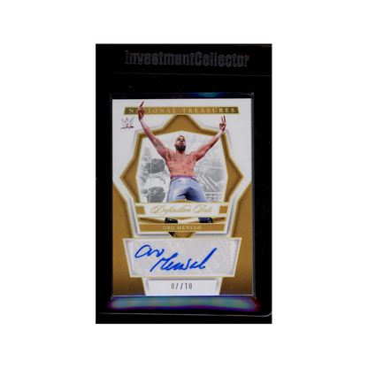 Oro Mensah 2024 Panini National Treasures WWE Definitive Ink Auto Gold /10