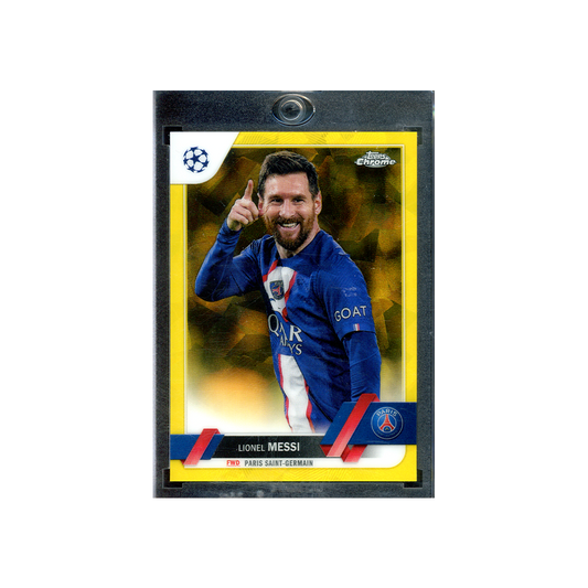 Lionel Messi 2022-23 Topps Chrome Yellow Sapphire /99