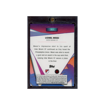 Lionel Messi 2024 Topps Chrome MLS South Beach Orange Refractor /25