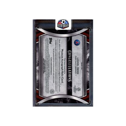 Lionel Messi 2023 Topps Museum Patch Auto Ruby /25