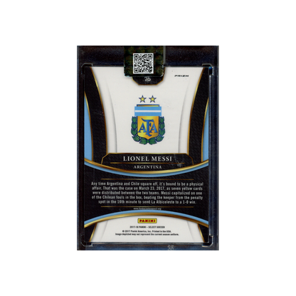 Lionel Messi 2017-18 Panini Select Soccer Checkerboard