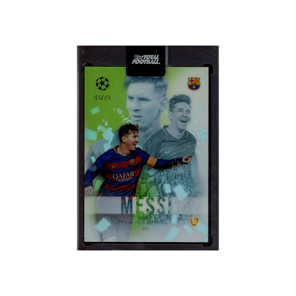 Lionel Messi 2024 Topps Total Football Limited Edition Green Refractor /75