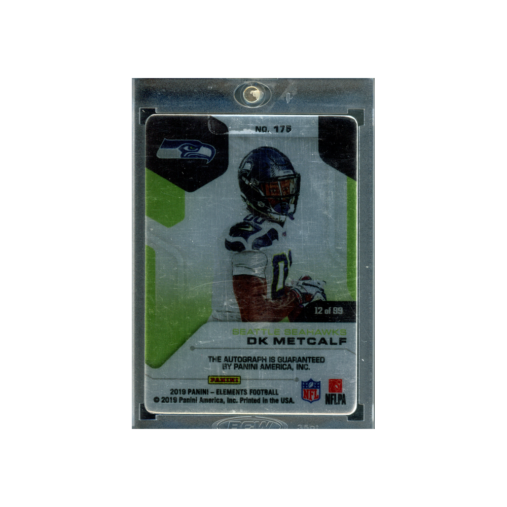 DK Metcalf 2019 Panini Elements Football Rookie Auto /99