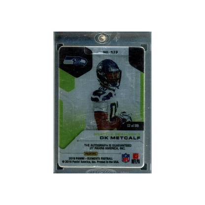 DK Metcalf 2019 Panini Elements Football Rookie Auto /99