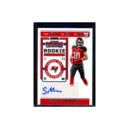 Scott Miller 2019 Panini Contenders Football Rookie Ticket Auto