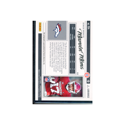 Marvin Mims 2023 Panini Luminance Football Rookie Auto /50