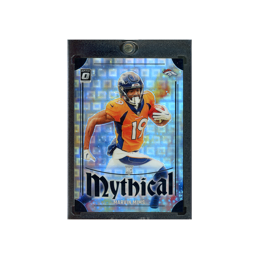 Marvin Mims 2023 Panini Donruss Optic Football Mythical Black Pandora Rookie /25