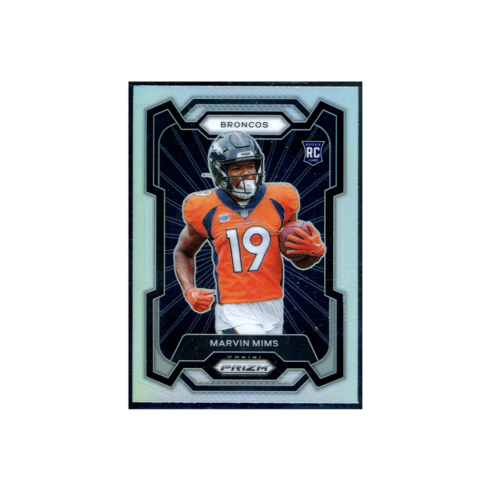 Marvin Mims 2023 Panini Prizm Football Silver Prizm Rookie