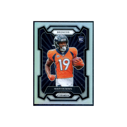 Marvin Mims 2023 Panini Prizm Football Silver Prizm Rookie