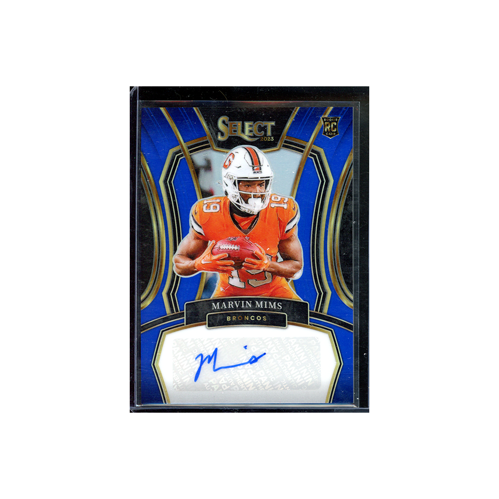 Marvin Mims 2023 Panini Select Football Rookie Auto /99