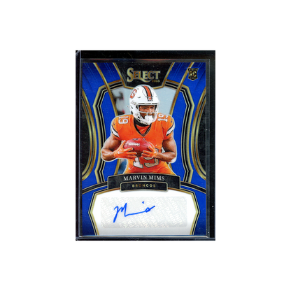 Marvin Mims 2023 Panini Select Football Rookie Auto /99