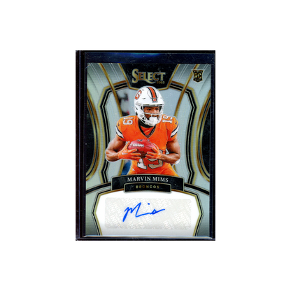 Marvin Mims 2023 Panini Select Football Rookie Auto /199
