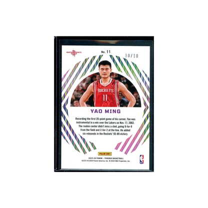 Yao Ming 2023-24 Panini Phoenix Basketball Mystique Gold /10