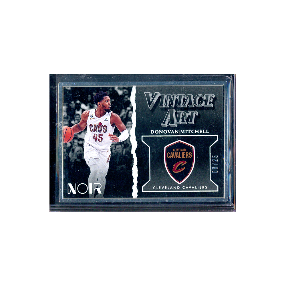 Donovan Mitchell 2022-23 Panini Noir Basketball Vintage Art /25